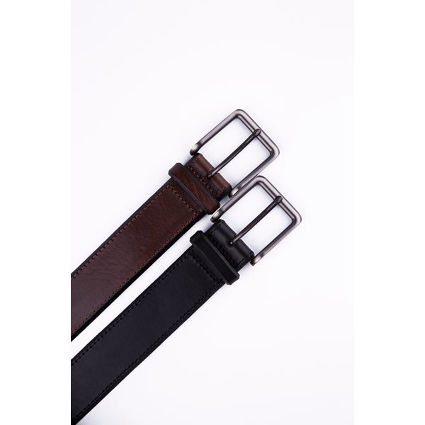 Black Casual Dress Italian Full Grain Genuine Leather Belt Mens Deisgner Belt - Image 3