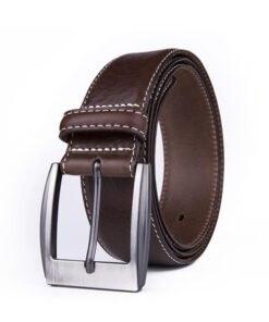 Casual Dress Black Italian Full Grain Genuine Mens Leather Belt