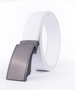 Official Dress Ratchet Automatic Black Leather Belts Genuine