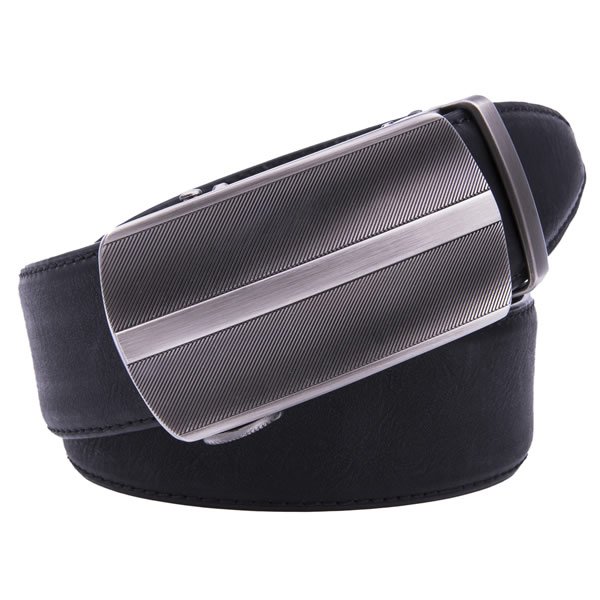Genuine Leather Belt Autaomatic Black Belt LA2061 - Image 5