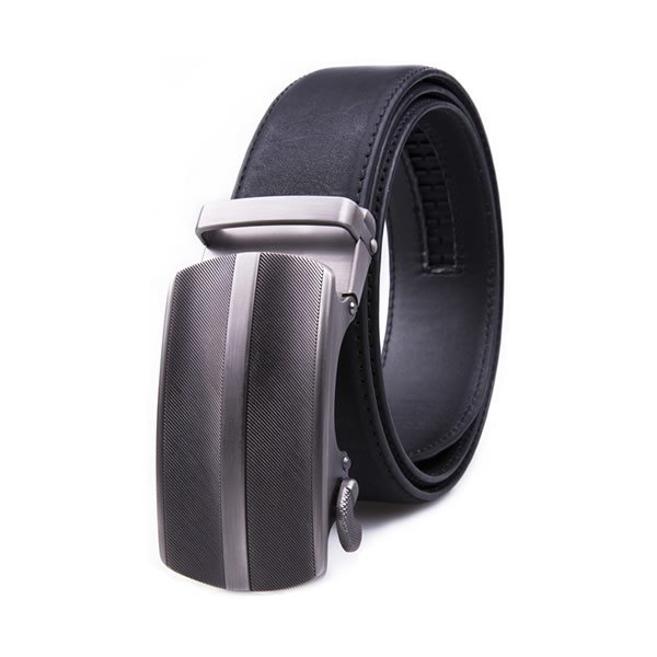 Genuine Leather Belt Autaomatic Black Belt LA2061 - Image 7