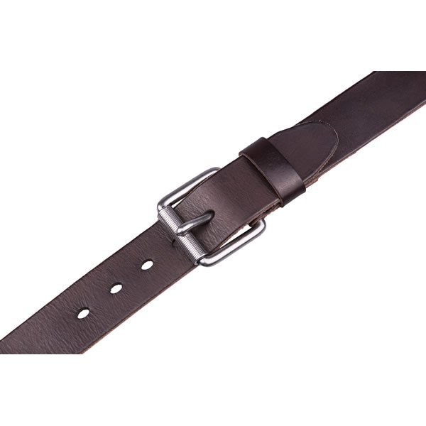 Wide Retro Casual Western Black Full Grian Leather Mens Belt - Image 7