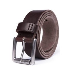Wide Retro Casual Western Brown Full Grian Leather Mens Belt LA2063