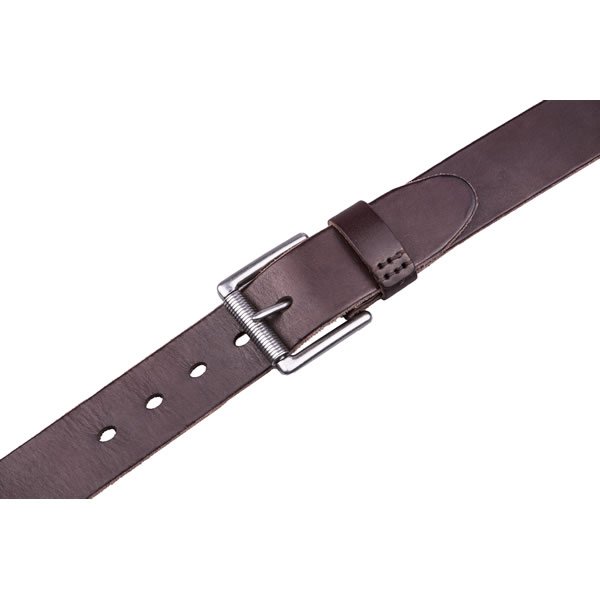 Wide Retro Casual Western Brown Full Grian Leather Mens Belt - Image 8