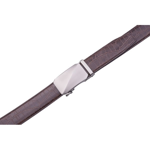 Official Dress Crocodile Mens Black Belt Automatic Leather Belt - Image 7