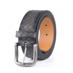 Casual Vintage Antique Lattice Embossed PU Leather Mens Belts