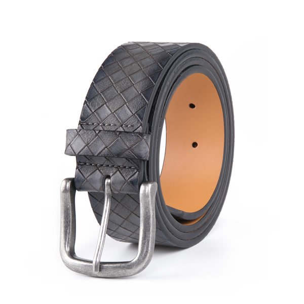 Casual Vintage Antique Lattice Embossed PU Leather Mens Belts