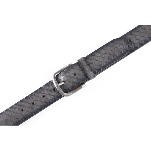 Casual Vintage Antique Lattice Embossed PU Leather Mens Belts - Image 8