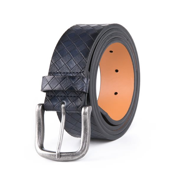 Casual Vintage Antique Lattice Embossed PU Leather Mens Belts - Image 10