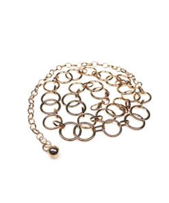 Ladies Link Waistbands Adjustable Belt Metal Chain for Dress