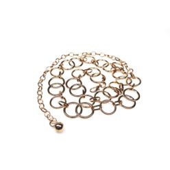 Ladies Link Waistbands Adjustable Belt Metal Chain for Dress