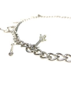 Ladies Silver Metal Adjustable Link Waist Chain Belts for Dresses