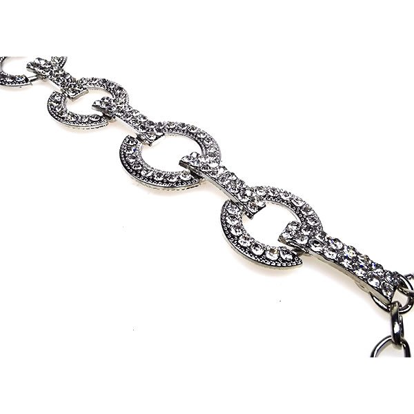 Ladies Waist Belly Silver Diamond Chain Belt Body Jewelry for Backless Dress