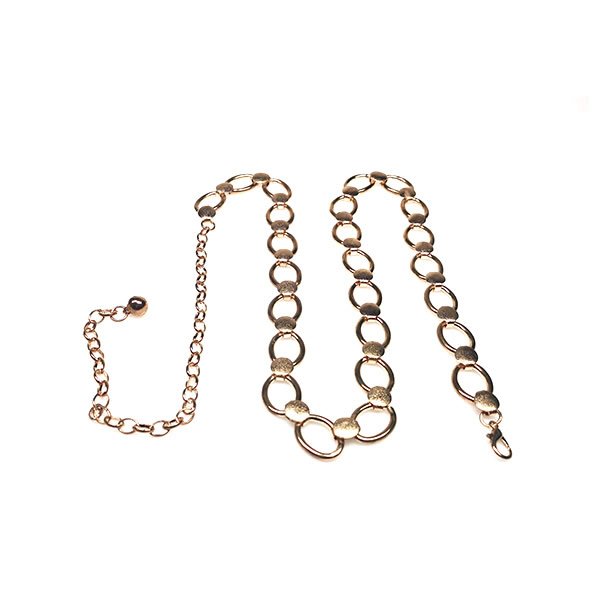 Ladies Waist Belt Silver Single Chain Circle Dresses Decoration for Dress - Image 3