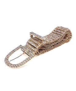 Alternative view of Sparkly Rhinestone  Gold Chain Belts for Women