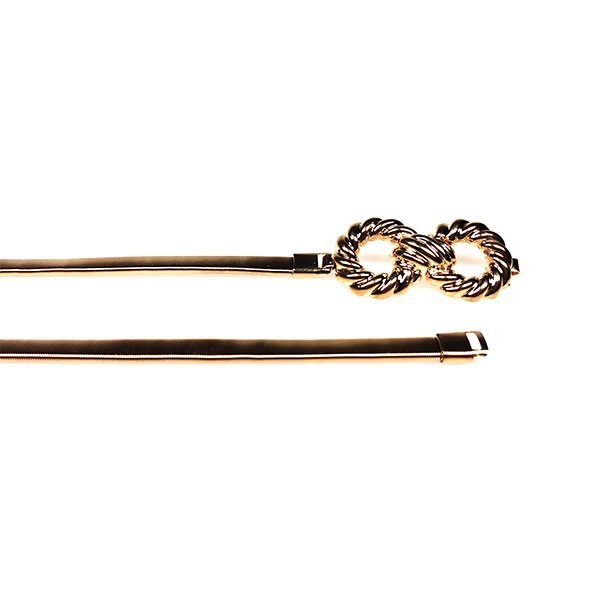 Women Circle Link Gold Chain Stretch Body Belt for Skirt - Image 2