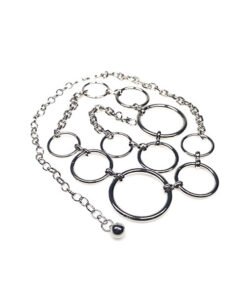 Women Link Waist Belt Chain Circle  Dresses Decoration for Dress