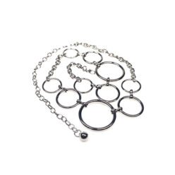 Women Link Waist Belt Chain Circle  Dresses Decoration for Dress