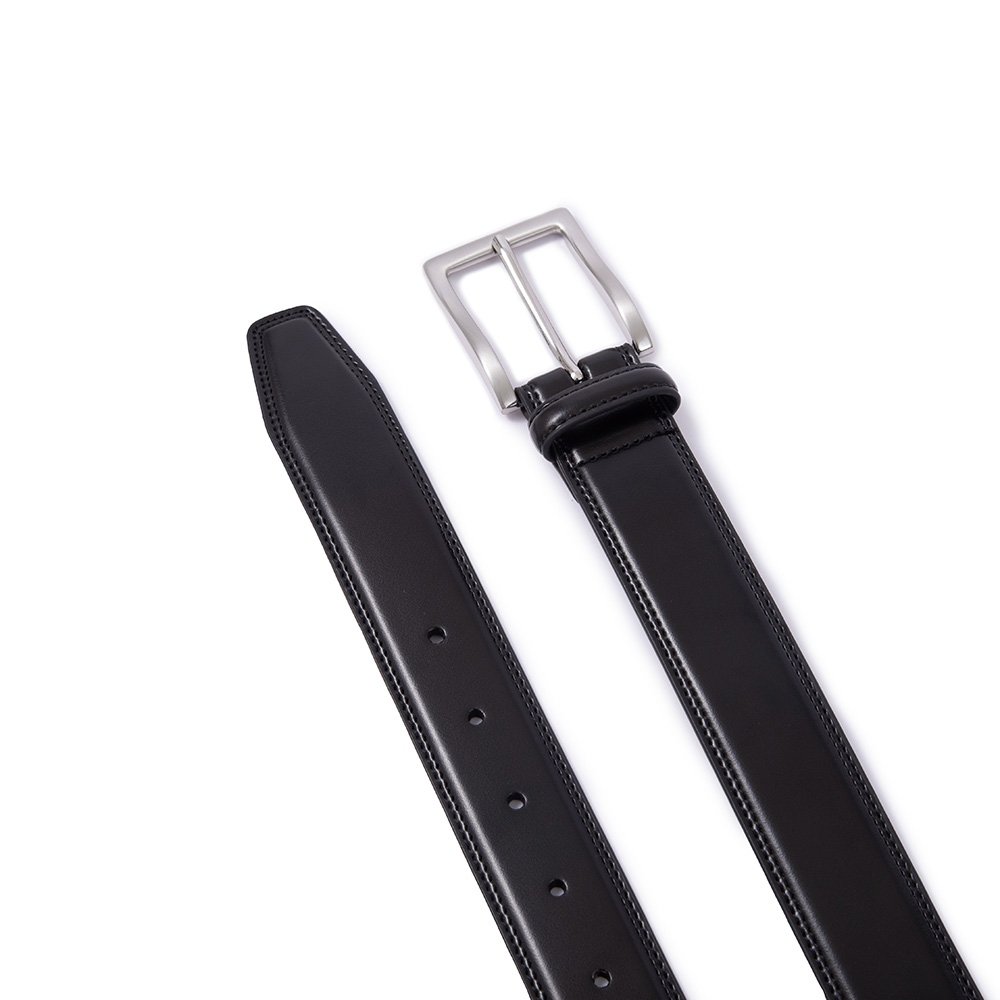 Single Prong Buckle Business Leather Belt for Men LA1030 - Image 4