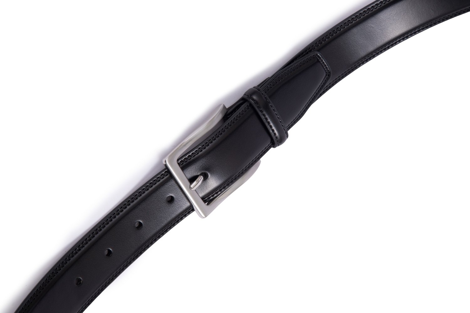Single Prong Buckle Business Leather Belt for Men LA1030 - Image 5