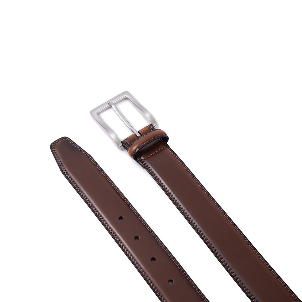 Single Prong Buckle Business Leather Belt for Men LA1030 - Image 8