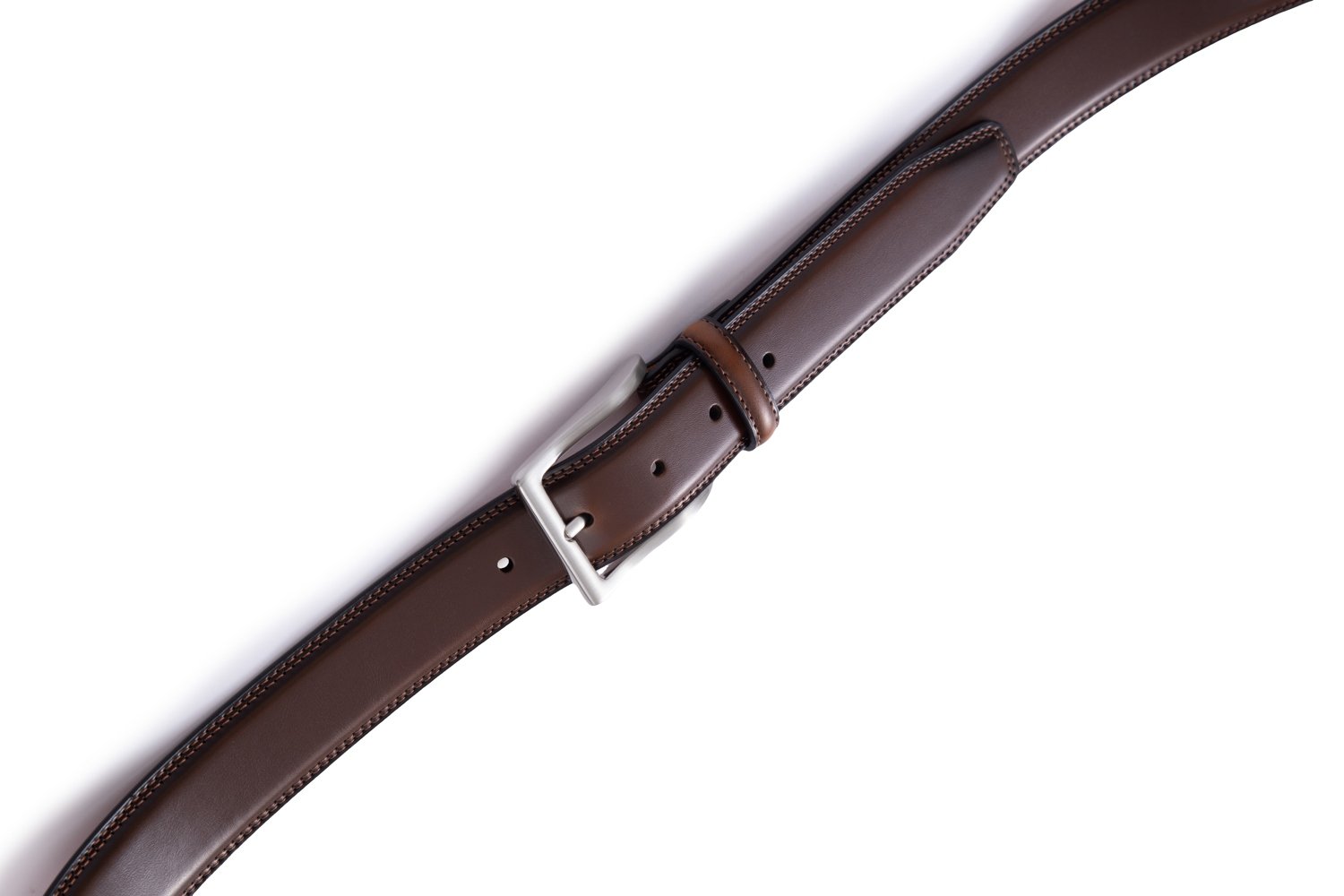 Single Prong Buckle Business Leather Belt for Men LA1030 - Image 9